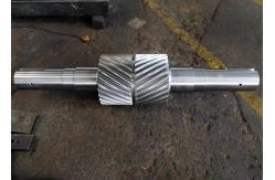China Gear Milling Herringbone Double Helical Gear Shaft DP 1.5 22T supplier