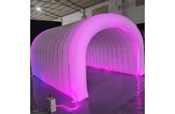China Customized Giant Inflatable Tunnel Sport Tunnel Advertising Tunnel Tent With LED Light supplier