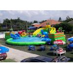 Inflatable Giant Mobile Water Park Site , Funny And Commercial Swimming Pool Park Equipment for sale