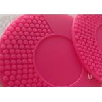 Rose Red Soft PVC Patches For Face Washing Instrument / Soft Silicone Patch for sale