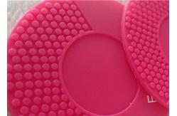 China Rose Red Soft PVC Patches For Face Washing Instrument / Soft Silicone Patch supplier