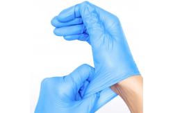 China Class I GB4806 Industrial Disposable Powder Free Nitrile Gloves Medium supplier