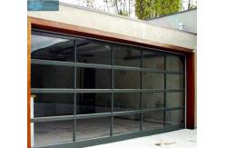 China Transparent PC Glass Sectional Overhead Door For Garage supplier