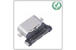 China Surface Mount Receptacle 24pins Double Rows USB C Female Connector Fast Charging supplier