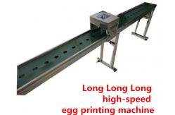 China High Resolution Egg Continuous Inkjet Printer With Full - Disk Printing Method supplier