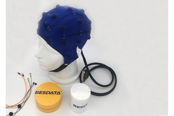 Blue Digital EEG Machine With EEG Cap Biofeedback Medical Devices