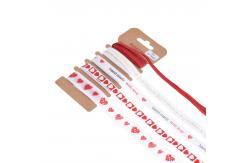 China 4mm 10mm 15mm Printed Polyester Ribbon Custom Printed Ribbon With Logo supplier