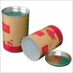 Paper  Composite Cans with Flat Metal Lid For Jeans , T - shirt , custom paper tubes for sale