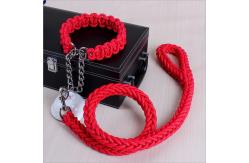 China Adjustable Eight Strand Woven Dog Collar Leash Explosion Proof Nylon Pet Leash supplier