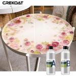 Artistic Clear Epoxy Resin Coat For Resin Characteristics Bubble Free Smooth Finish for sale