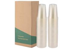 China Compostable Bio Degradable Plastic Cups For Beer Wine Drinking supplier
