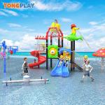 Amusement Park Water Play Swimming Pools Kid Plastic Water Slide Outdoor Playground Water Amusement Equipment for sale