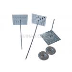 Rock Wool Galvanized Steel Insulation Anchor pins With Round Self locking washer for sale