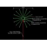 2 Colorful Water Music Dancing Fountain Nozzles 2.3m Spray Height for sale