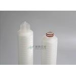 Pleated PES Membrane 10 Inch Water Filter Cartridges With 0.2 Micron High Efficiency for sale