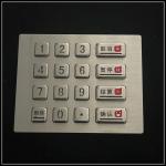 Stainless Steel Metal Numeric Keypad Waterproof For Self Service / Car Washing Machine for sale