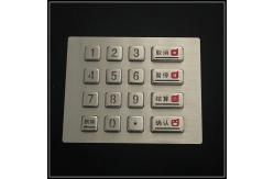 China Stainless Steel Metal Numeric Keypad Waterproof For Self Service / Car Washing Machine supplier