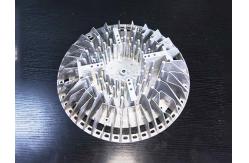 China Round Heat Sink Aluminum Alloy Parts Custom Processing Metal Profile Blade Radiator supplier