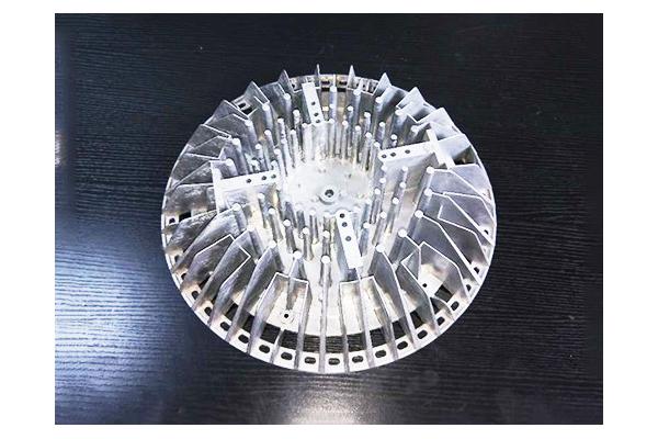 Round Heat Sink Aluminum Alloy Parts Custom Processing Metal Profile Blade Radiator