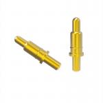 Male Through Hole Type Spring Loaded Pin Connector Brass Pogo Pin 120g Spring Force for sale
