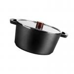 Lightweight 24cm Thick Bottom Stock Pot Induction Milk Pan Non Textured for sale