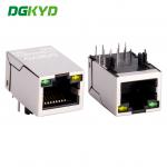 Communication Connection Socket RJ45 With Transformer Integrated Magnetics Jack  RJ45 horizontal socket network port 100MB transformer with light and shielding DGKYD311B083AB2A4DN for sale