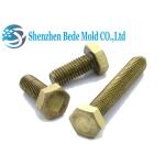 Din 933 M4 M6 M10 Nuts And Bolts Brass Copper Fully Threaded Hex Bolts Customized Length for sale