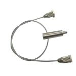 OEM Custom Galvanized Steel Wire Rope Brass Length Adjustable Two Legs Plant Pot Hanging Kit for sale