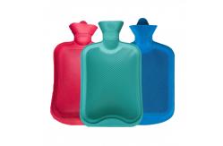 China 1000ml 1500ml 2000ml Hospital Pharmacy Pain Relieve Rubber Hot Water Bag supplier