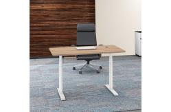 China Melamine Height Adjustable Standing Desk Wooden With PVC Edging supplier