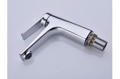 China Wash Basin Deck Mounted Mixer Tap Brass Chrome 1 Handle For Bathroom supplier
