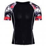 Military Long Sleeve Rash Guard Environmental Friendly Material Flatlock Stitching