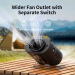 Socool Fan 14500Mah Clip Waist Fan Rechargeable Battery And Type-C Power Source Multifunctional Portable Fan For Indoor/Outdoor Activities  Wearable Fans for sale