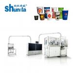 Disposable Cup Making Machine For Hot And Cold Drink Cup with counting table for sale