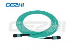 China Customized Length MPO Patch Cable with OM3 Fiber for High-Density Connections supplier