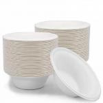 Restaurants Eco Sustainable Biodegradable Compostable Sugarcane Bagasse Bowl 12oz for sale
