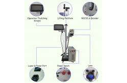 China Touch Screen 50w Optical Fiber Laser Engraver , Batch Code Laser Marking Printer supplier