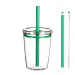 8.5*11.5cm Plastic Straw Cups For Kids Safe Environmentally Friendly for sale