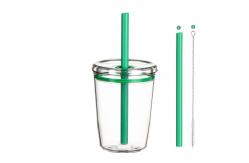 China 8.5*11.5cm Plastic Straw Cups For Kids Safe Environmentally Friendly supplier