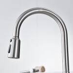 18/10 Stainless Steel Single Hole Single Handle Kitchen Faucet CUPC Cartridge for sale