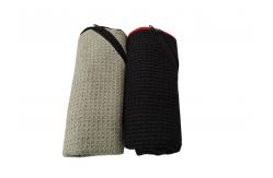 China Microfiber Waffle 100x40cm Absorbent Sports Towel  With Zipper Pocket  Multifunctional supplier