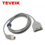 No Lead Wire Mindray ECG EKG Cable For Patient Monitor PM5000 PM6000 Round 12 Pin for sale