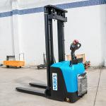 Hydraulic  Standing Electric Stacker Forklift 1000kg 0.75kw Drive Motor stacker warehouse equipment for sale