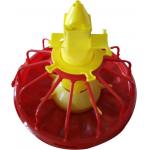 Broiler Poultry Pan Feeding System Round Feed Pans For Chickens for sale