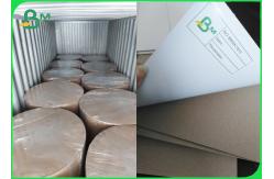 China 450gsm C1S Grey Back Paper For Carton Width 1300mm Jumbo Roll supplier