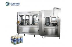 China 1000ml Aluminum Beer Canning Line Sanitary Design Can Filling Sealing Machine supplier