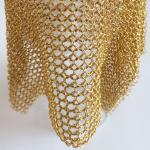 China Stainless Steel 304 Chainmail Ring Mesh Drapery for Decorative Space Divider factory