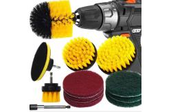China 12 Pcs Drill Brush Attachment Set with Pad Sponge and Extend Attachment supplier