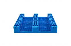 China Injection Molding Industrial Plastic Pallet Three Runners Grid Surface Hdpe Pallets supplier