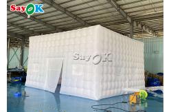China 210D Oxford Cloth Inflatable Led Cube Tents Square 7*7*4mH supplier